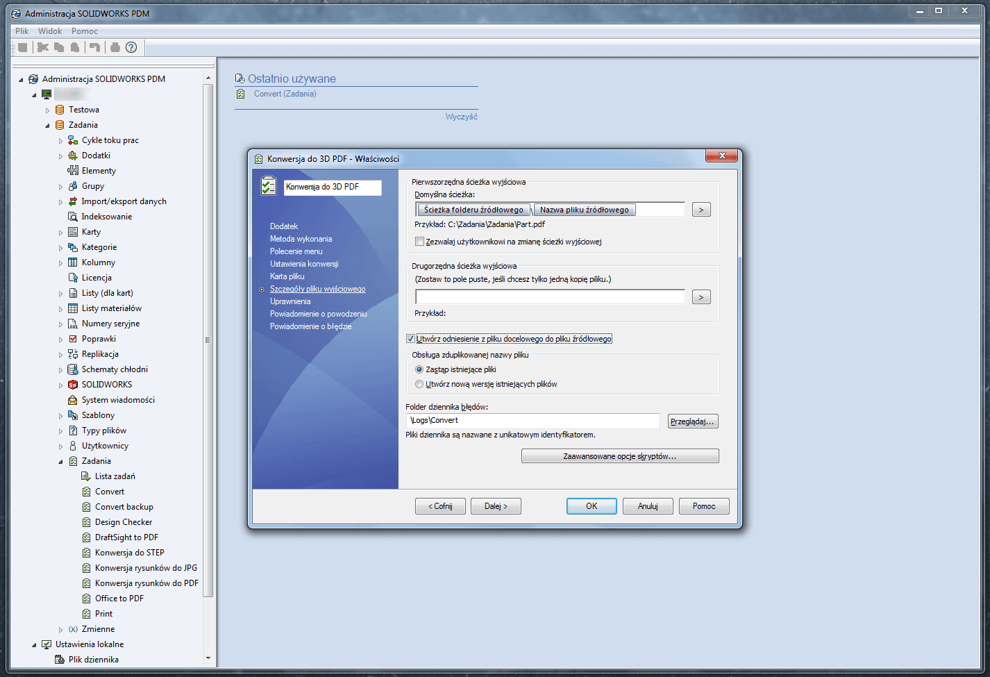 solidworks pdm szczegóły