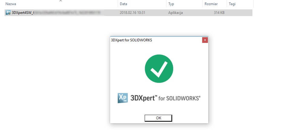 3dxpert for solidworks zakończenie aktywacji