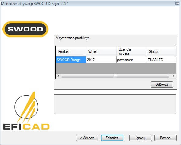 swood design cam aktywacja