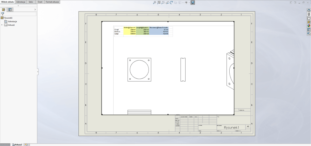 dokumentacja solidworks pdf błąd złe wyświetlanie