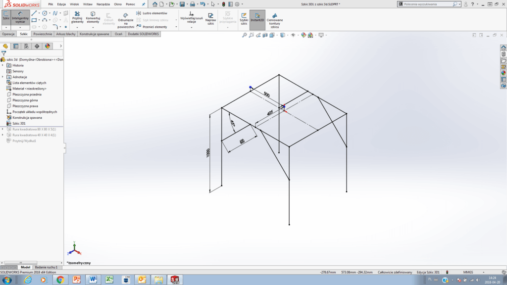 szkic 3d solidworks