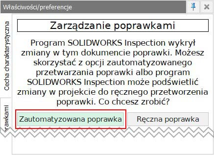 zarządzanie poprawkami solidworks inspection dpstoday