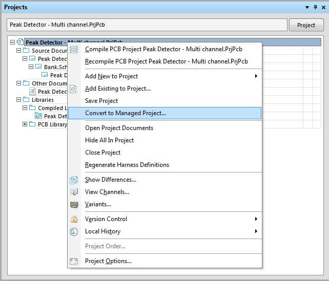 import konwertowanie projektu do pcb