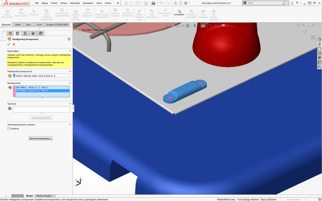 inteligent komponent operacje komponenty