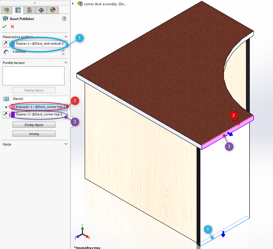 asset publisher solidworks złożenie złożenia