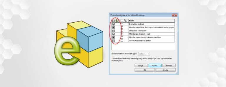 Publikacja części i złożeń SOLIDWORKS w eDrawings