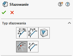 Częsciowa faza i zaokraglenie w SOLIDWORKS 2019 - DPS Software