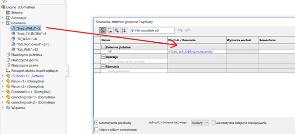 zmienne globalne w solidworks - dpstoday - blog solidworks - dps software