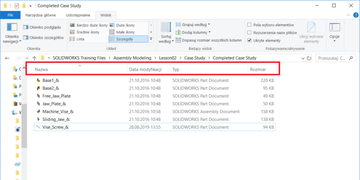 Solidworks - wyświetlanie wersji pliku
