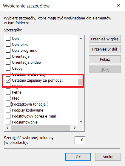 Solidworks - wyświetlanie wersji pliku
