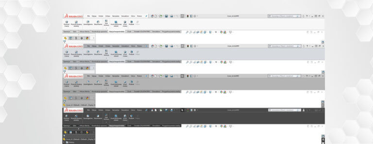 Kolor interfejsu i zmiana ikon w SOLIDWORKS