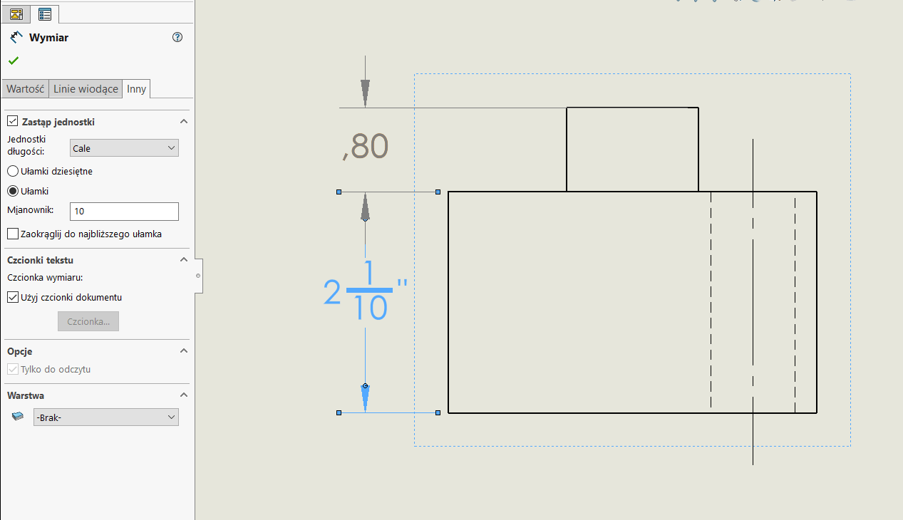 Jak wyświetlić ułamki w dokumentacji 2D - SOLIDWORKS - DPSTODAY - DPS Software