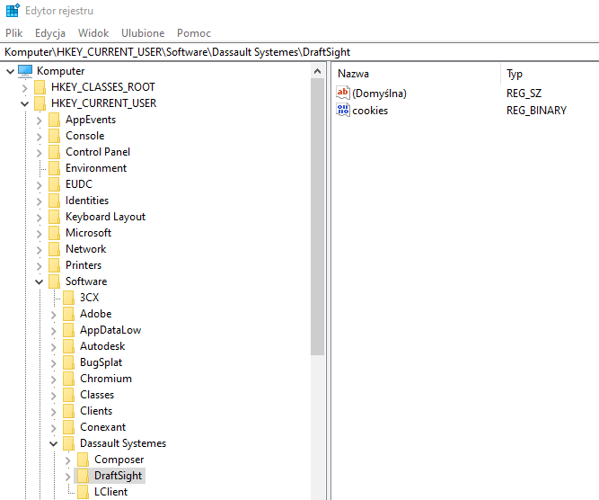 Problem z uruchomieniem programu DraftSight