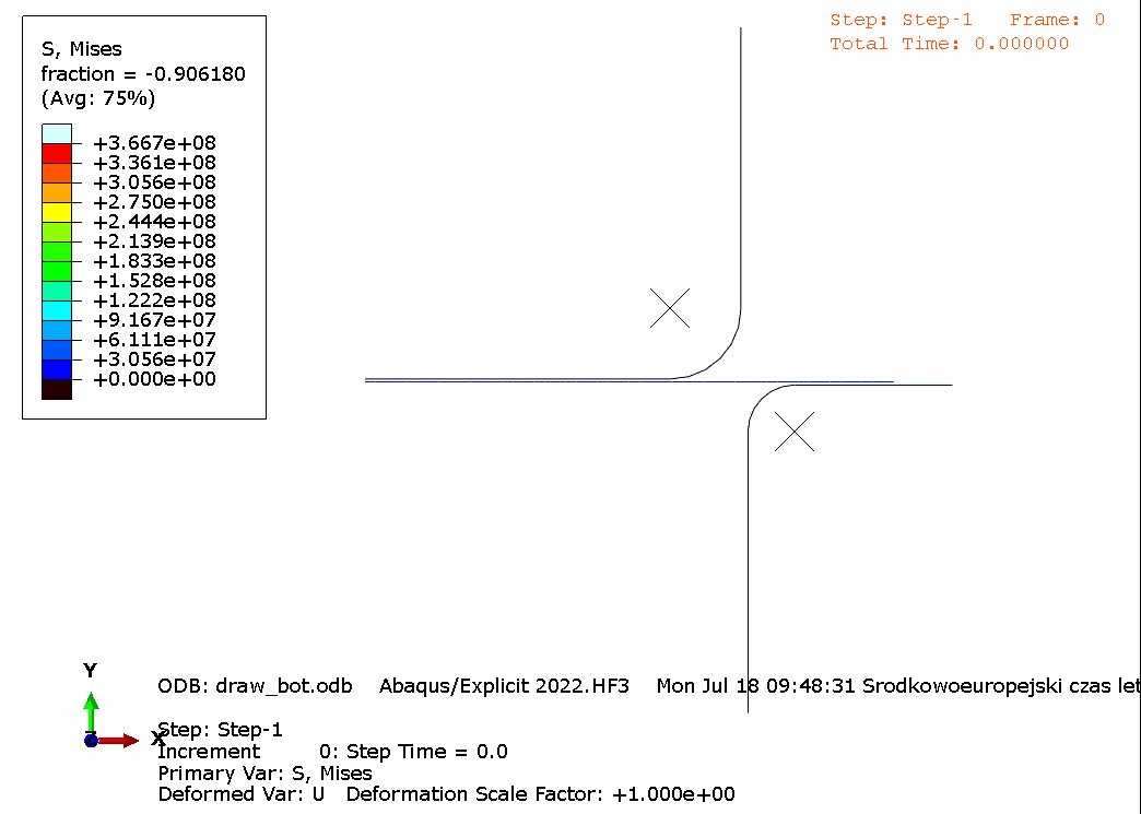 ABAQUS - moduł visualization - animacja 2D