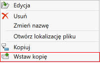 SWOOD DESIGN wstaw nowy panel poprzez funkcję wstaw kopię