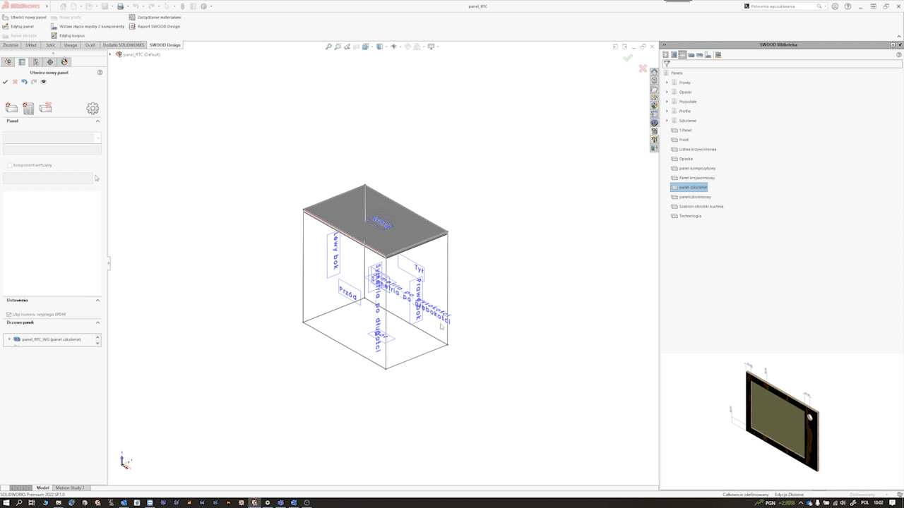 SWOOD-Design - wstawianie panelu poprzez skrót klawiszowy ctrl + LPM