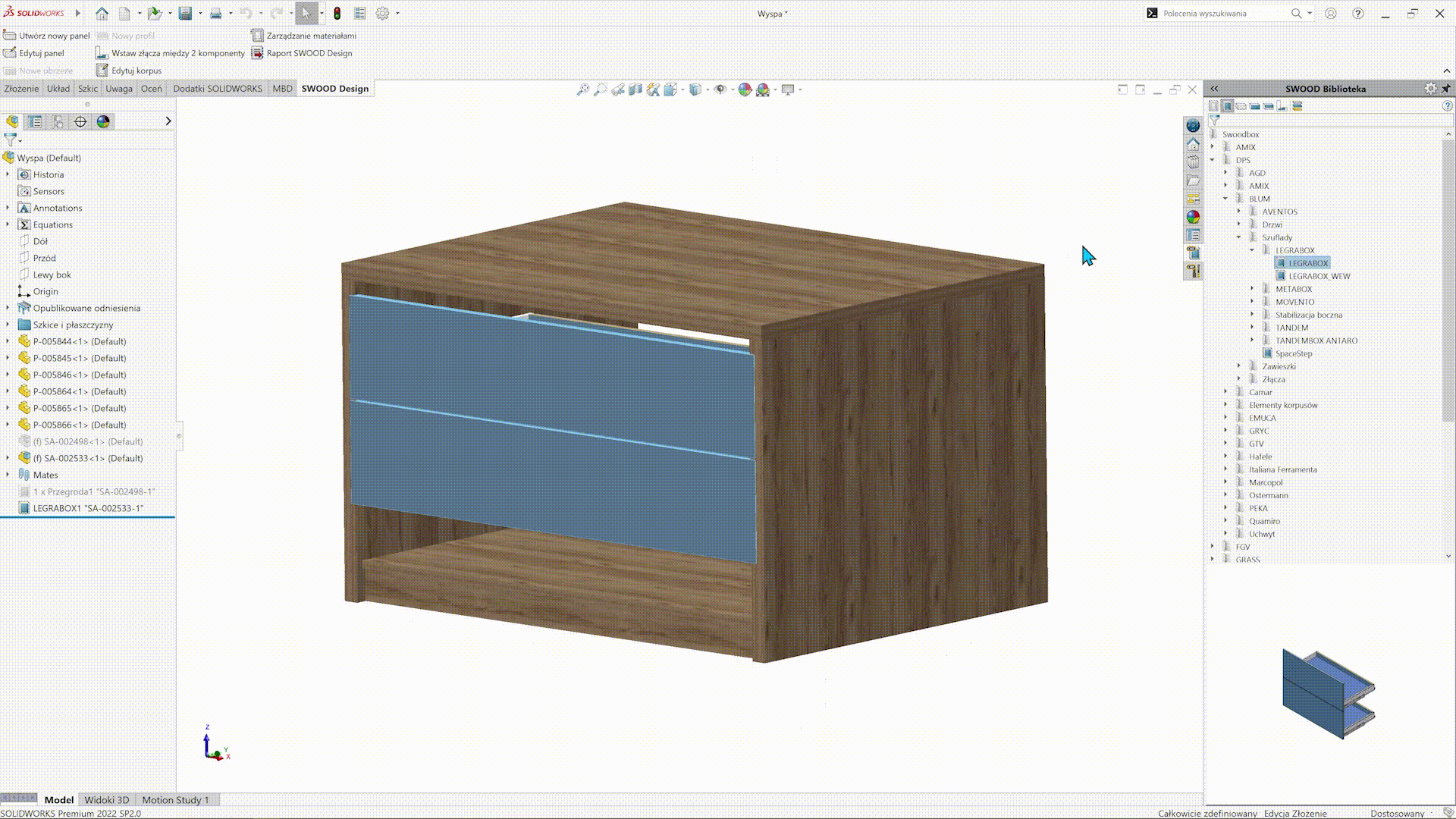 SWOOD - SWOODbox - edycja pozycjonowania
